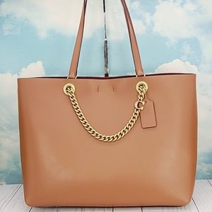 COACH Signature Chain Central Tote